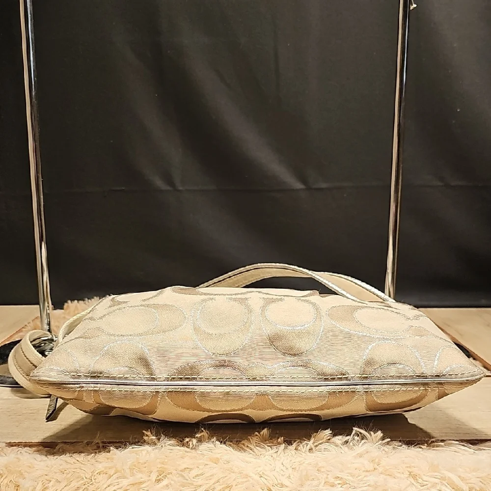 Coach Stylish Beige Designer Shoulder Bag